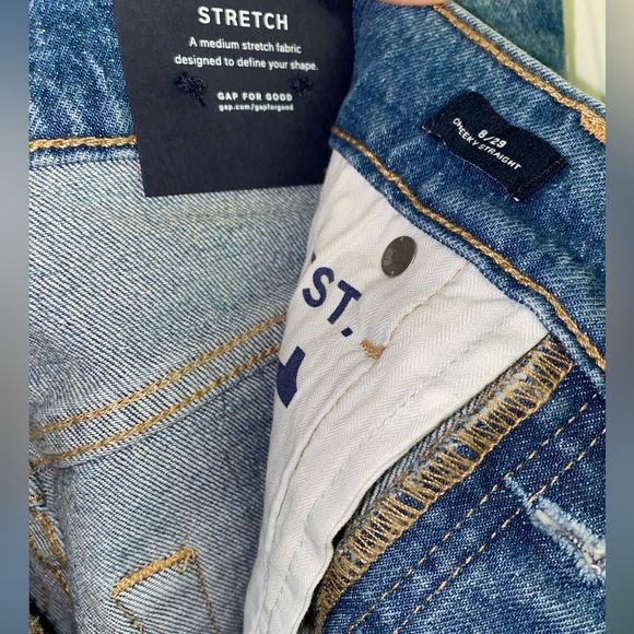 NWT‼️ - GAP cheeky straight high rise denim - Picture 5 of 6
